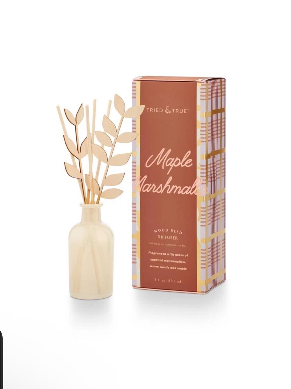 Tried & True Maple Marshmallow Wood Reed Diffuser
